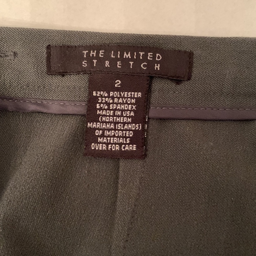 The Limited Stretch Pencil Skirt Dark Gray Size Two - Picture 4 of 7